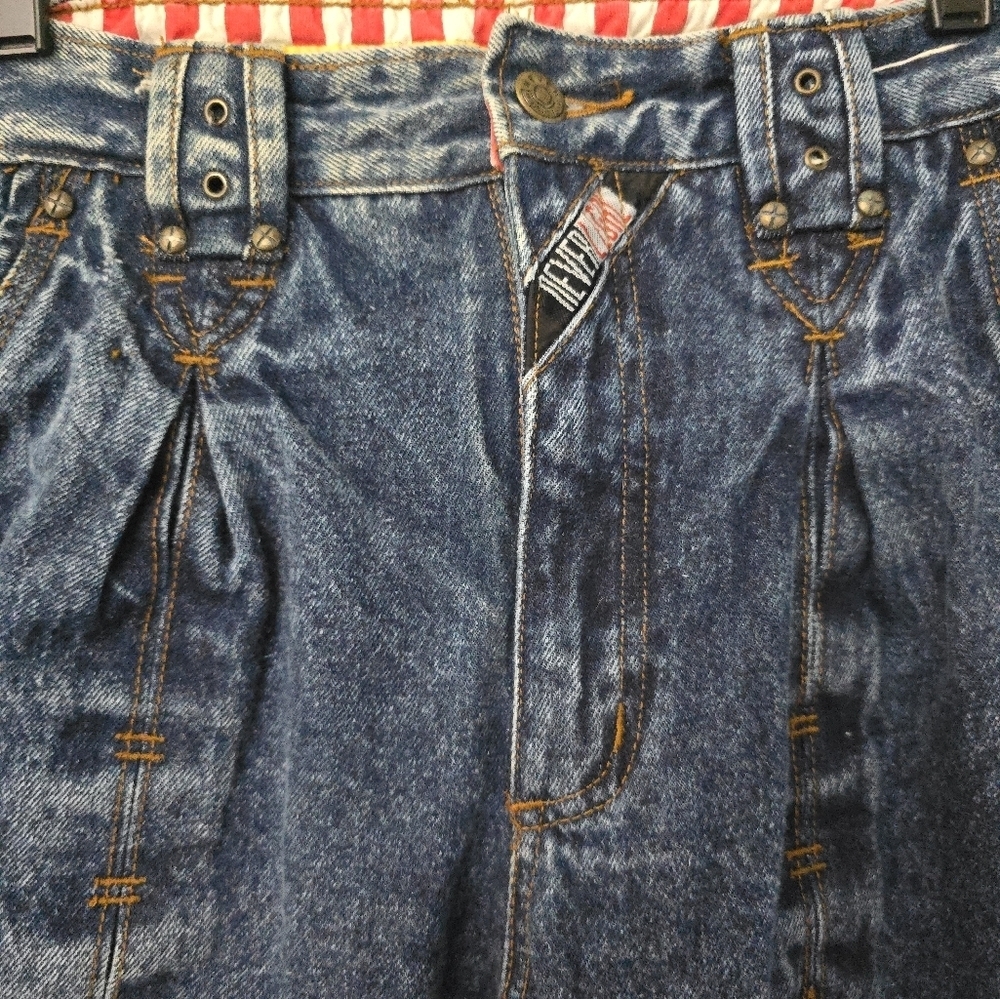 Sergio Never Legal Jeans Mens 33x30 Blue Vintage 80s Legal Dont Make It Right - Picture 4 of 10